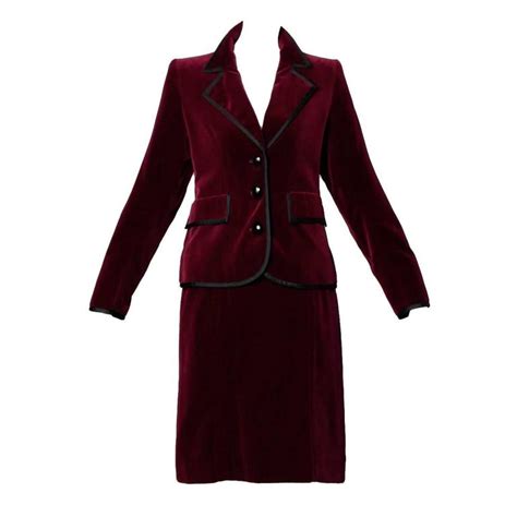 burgundy suit mens ysl|Shop Burgundy Yves Saint Laurent Online .